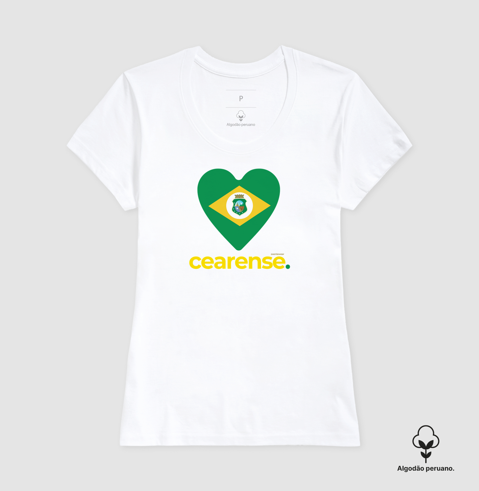 Camiseta Coração Cearense. | OxenteWear - Imagem 2