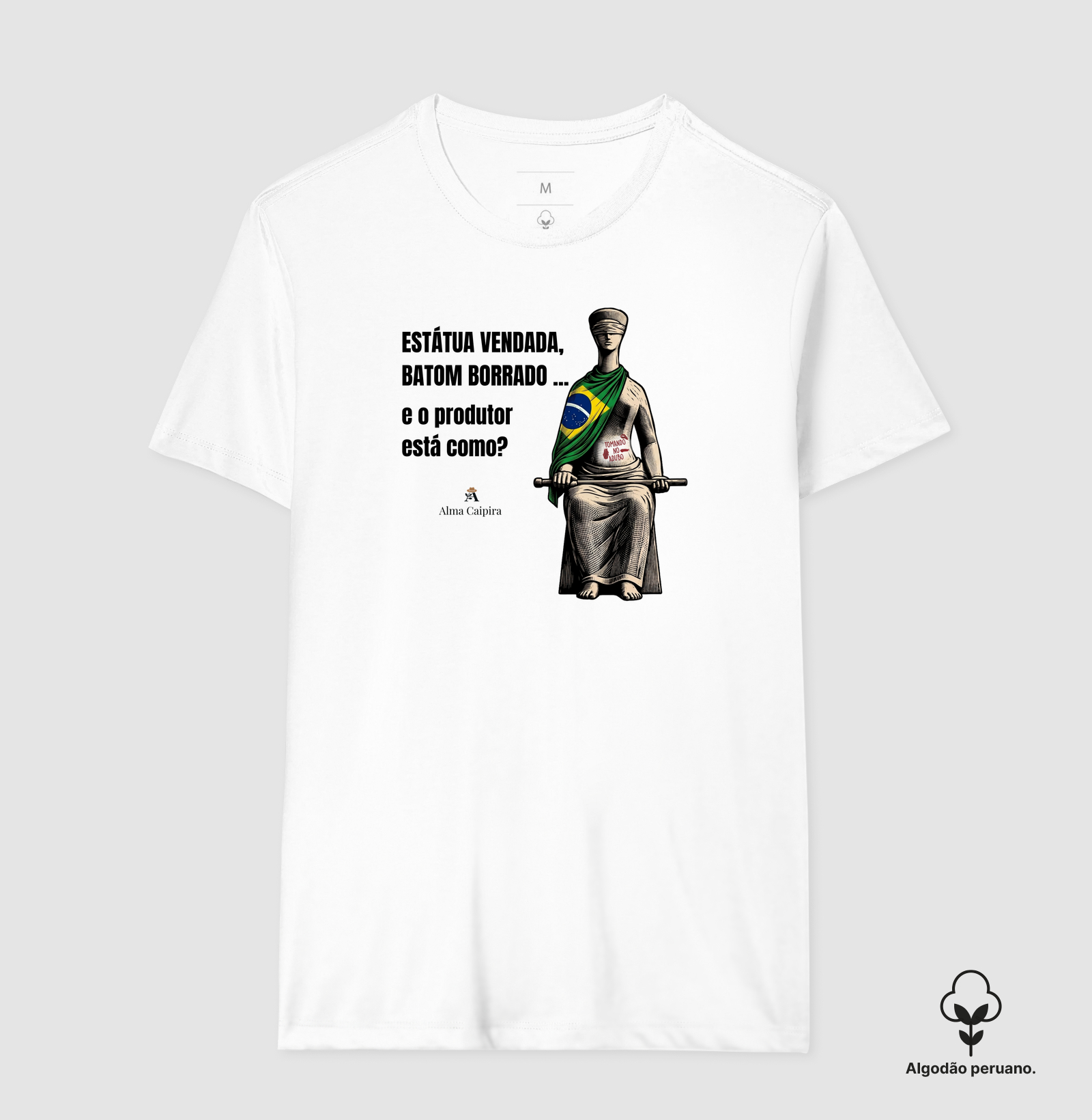Estátua vendada, batom borrado, e o produtor está como? (tomando no adubo) - Imagem 4