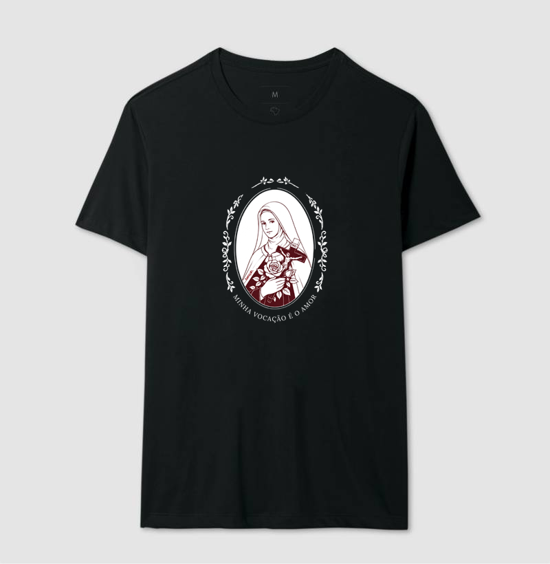 T-shirt Clássica Unissex - Santa Teresinha do Menino Jesus - Imagem 2