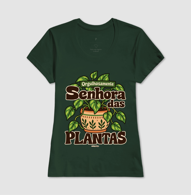Camiseta Orgulhosamente Senhora das Plantas - Imagem 13