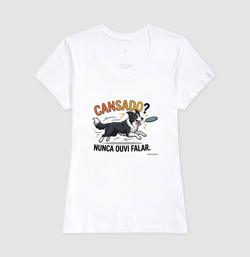 CAMISETA BORDER COLLIE CANSADO - Imagem 3