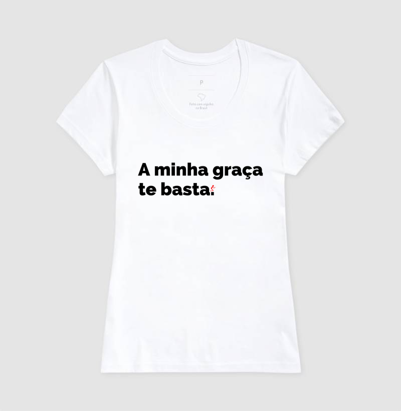 Camiseta Cristã A Minha Graça Te Basta - Imagem 5