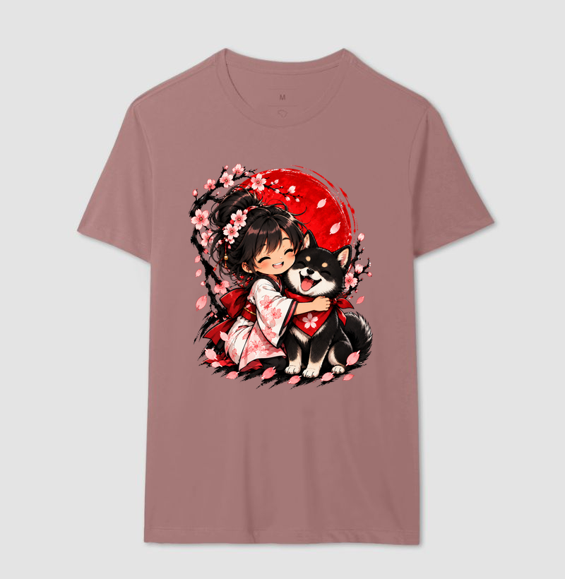 Sakura & Shiba — Amizade que Floresce (Preto) - Imagem 16