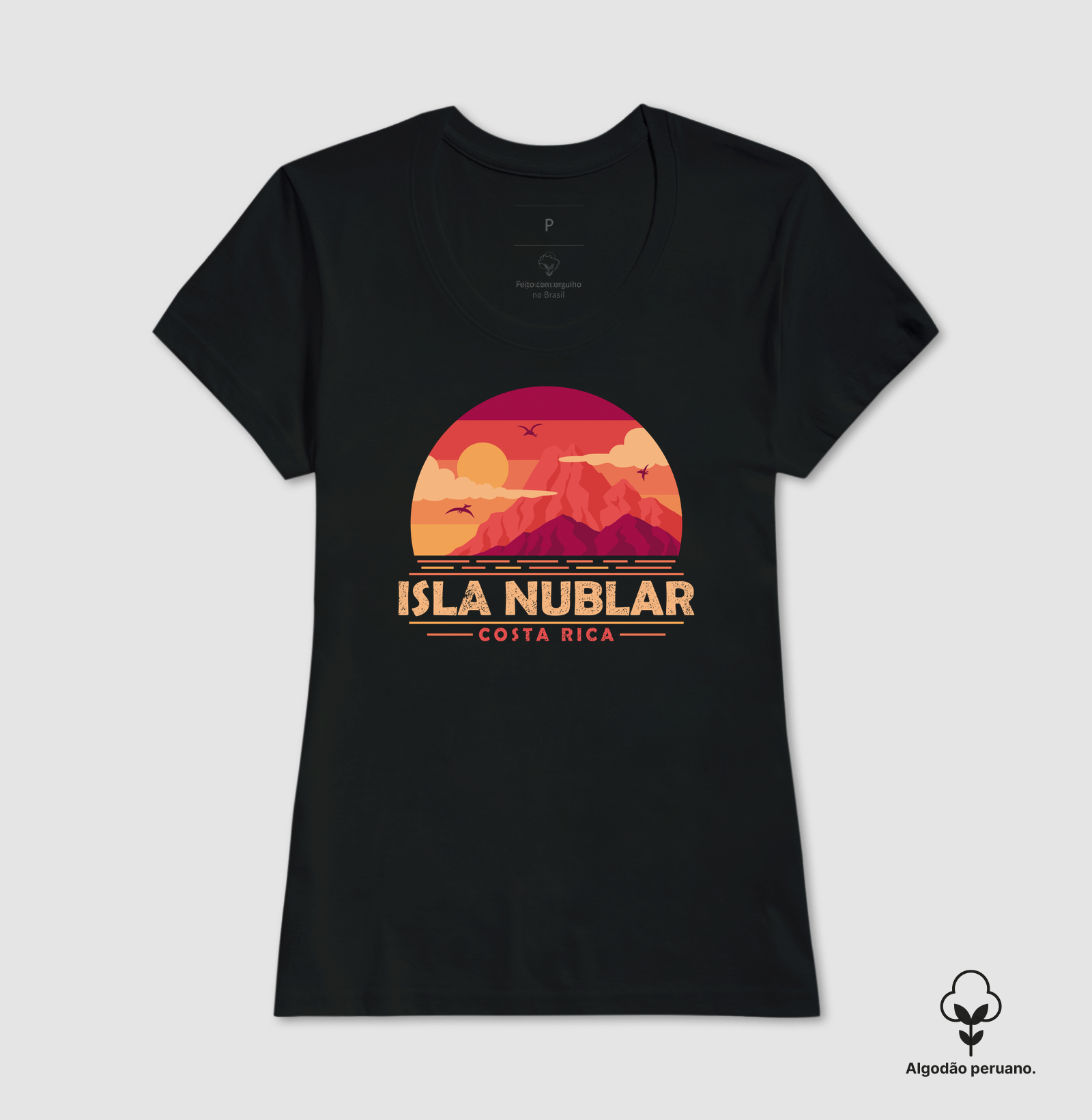 Camiseta Algodão Peruano Ilha Nublar - Imagem 4