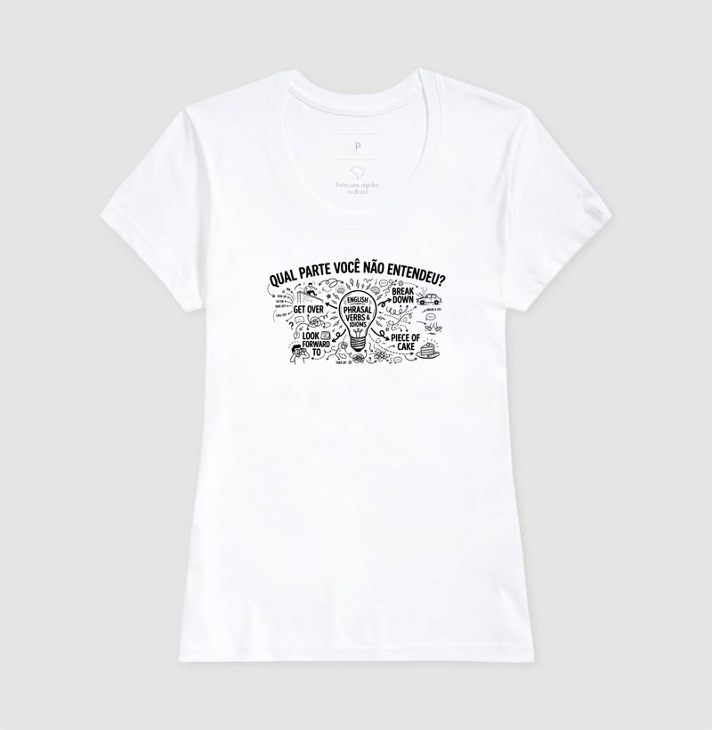 Camiseta Masculina Algodão Qual Parte Você Não Entendeu - Inglês - Imagem 5
