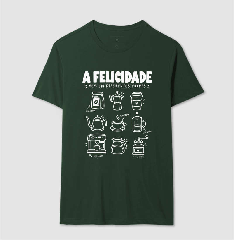 Camiseta A Felicidade Vem em Diferentes Formas - Imagem 12