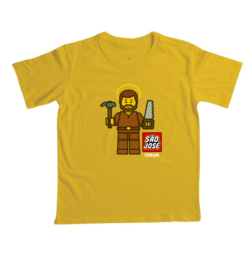 Camiseta São Josego – São José Carpinteiro | Camiseta Católica Infantil - Imagem 3