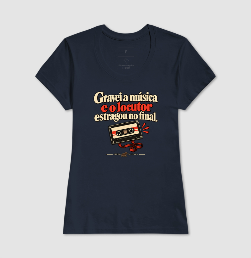 GRAVEI A MÚSICA E O LOCUTOR ESTRAGOU O FINAL - Modo capivara - Camiseta - Imagem 9