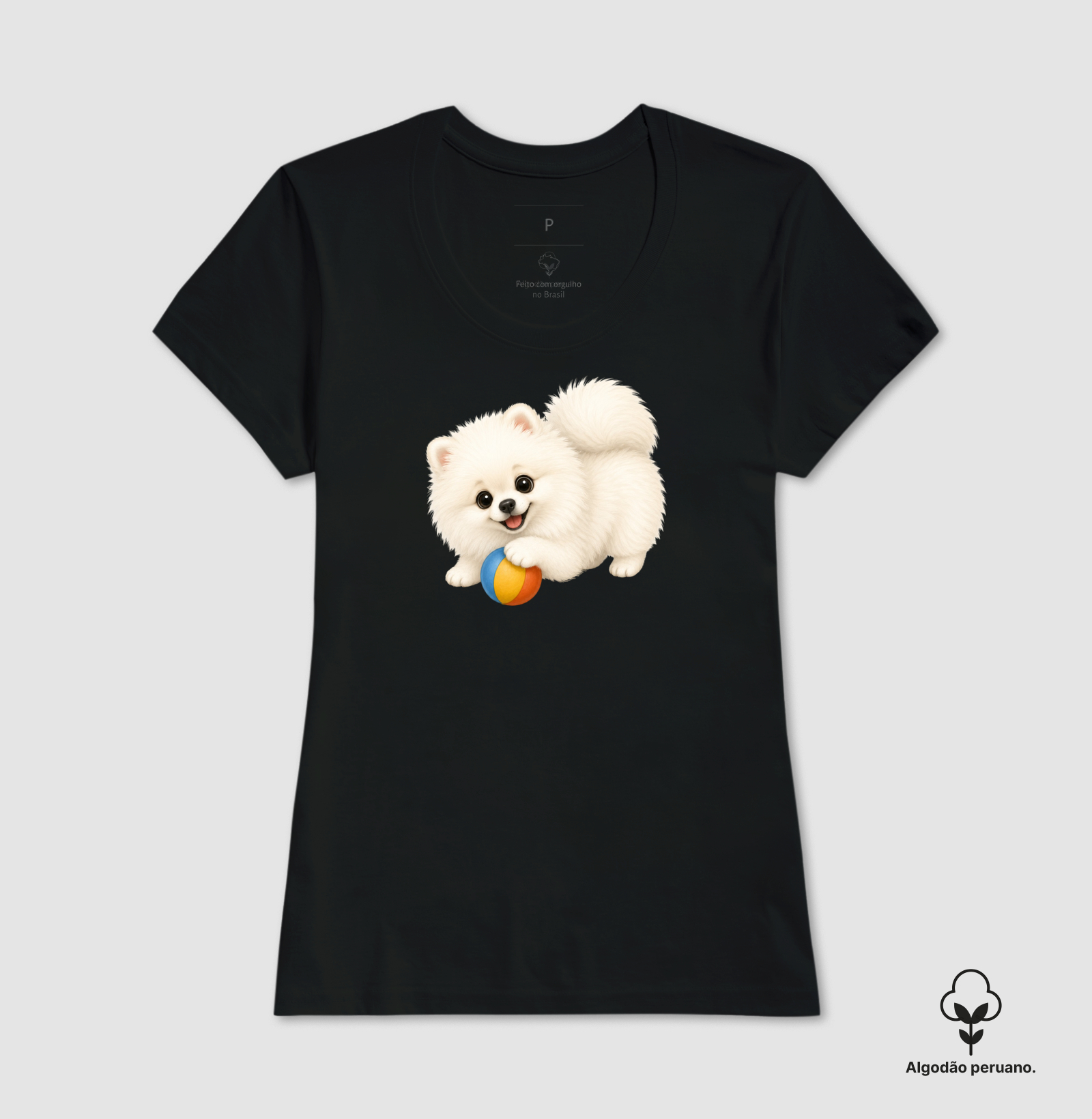 Pomerânia (Spitz Alemão) Branco - Desenho Animado - Imagem 3