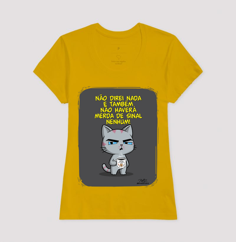 Camiseta Gato Sincero Sinal Nenhum - Imagem 15