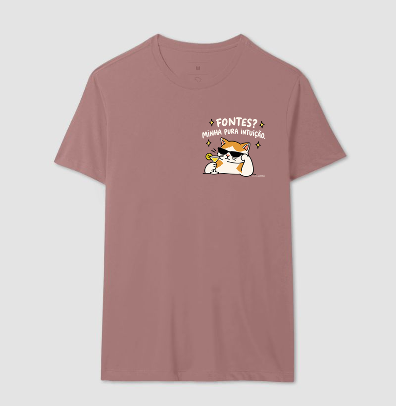 Camiseta Fontes? Minha Pura Intuição (estampa P) - Imagem 16