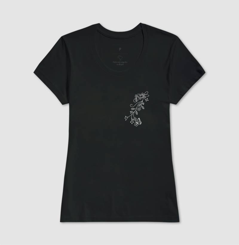 Camiseta Borboleta em Flor - Imagem 3