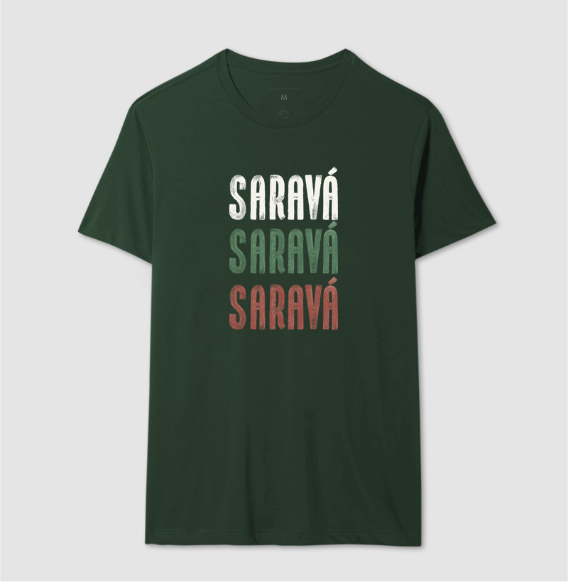 Camiseta Branca Unissex Saravá Brasilidades 100% Algodão - Imagem 6