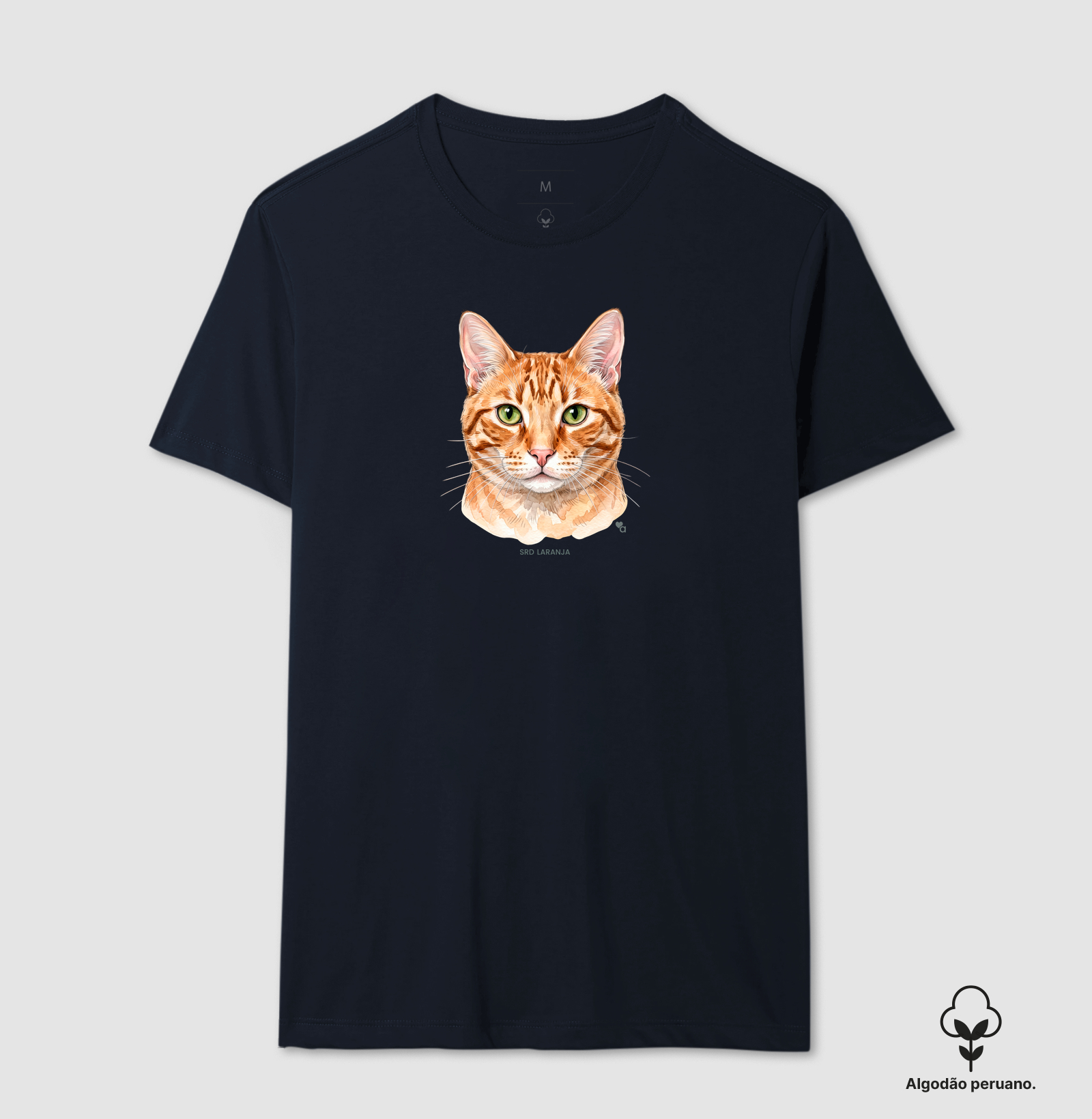 Gatos - SRD Laranja - Algodão Peruano - Imagem 6