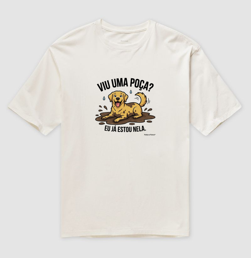 CAMISETA OVERSIZED LABRADOR POÇA - Imagem 4