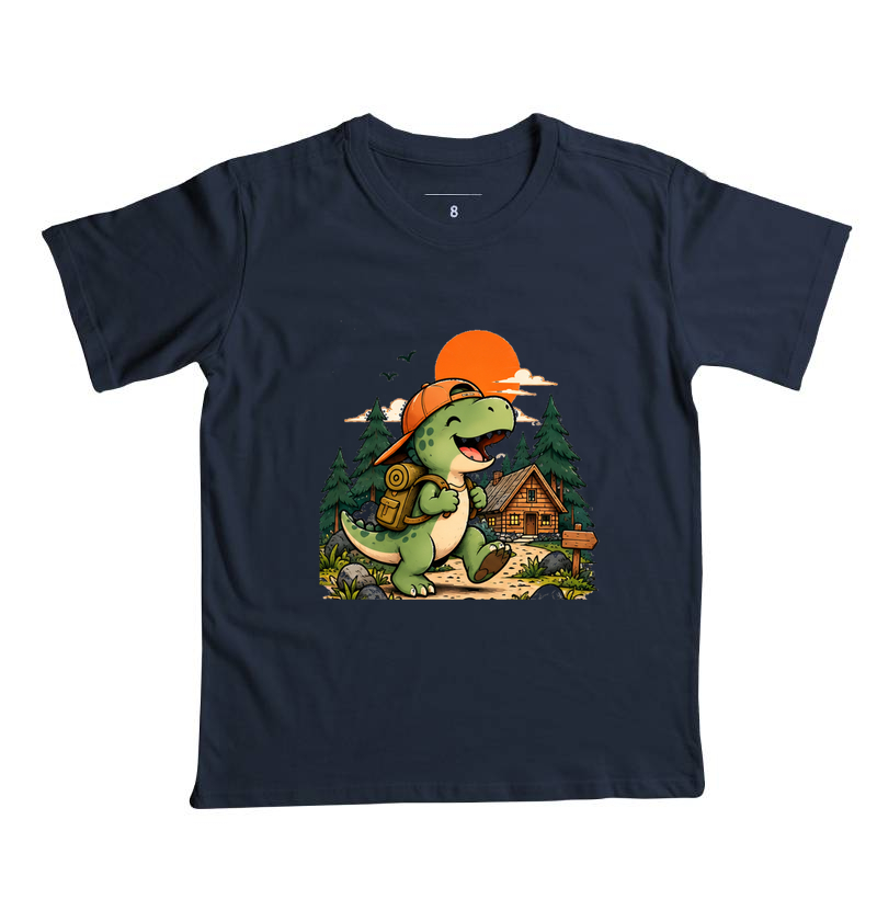 Camiseta Infantil | Dinossauro Aventureiro - Imagem 5