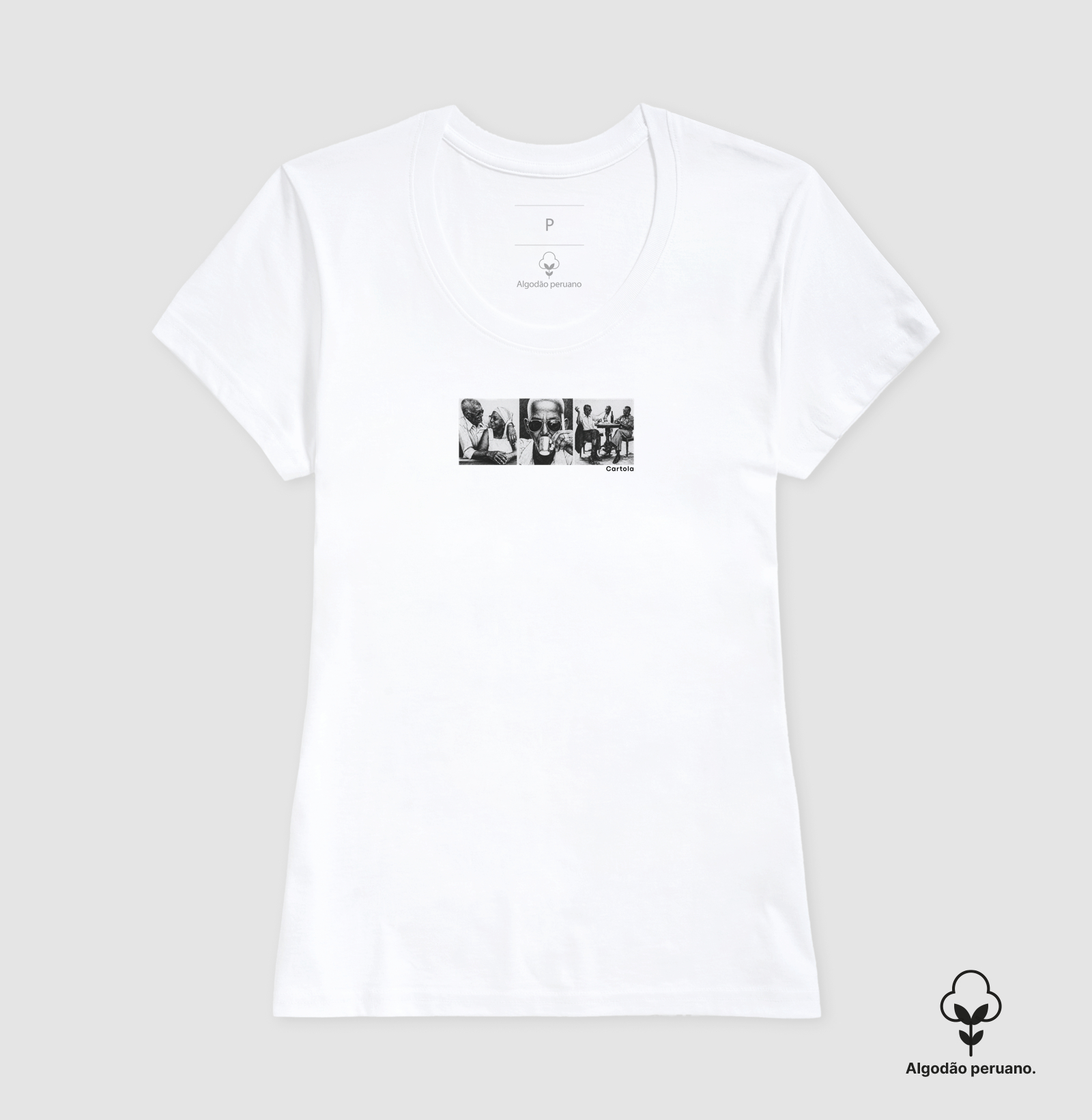 Camiseta Unissex em Algodão Peruano Estampa "Cartola" – Versatilidade & Poesia do Samba - Imagem 7