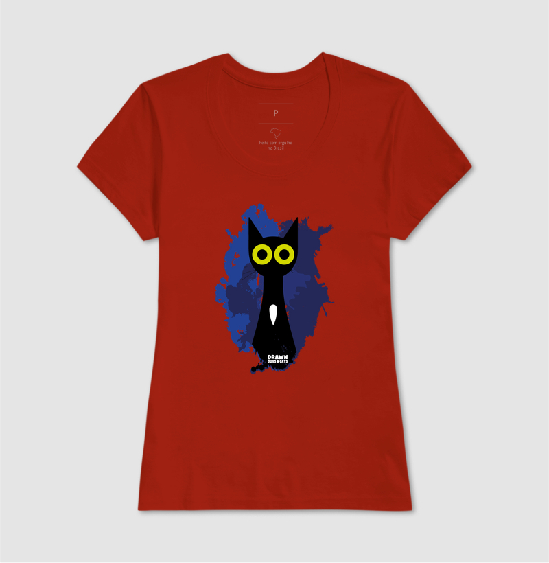 Gato preto com fundo azul - Imagem 13