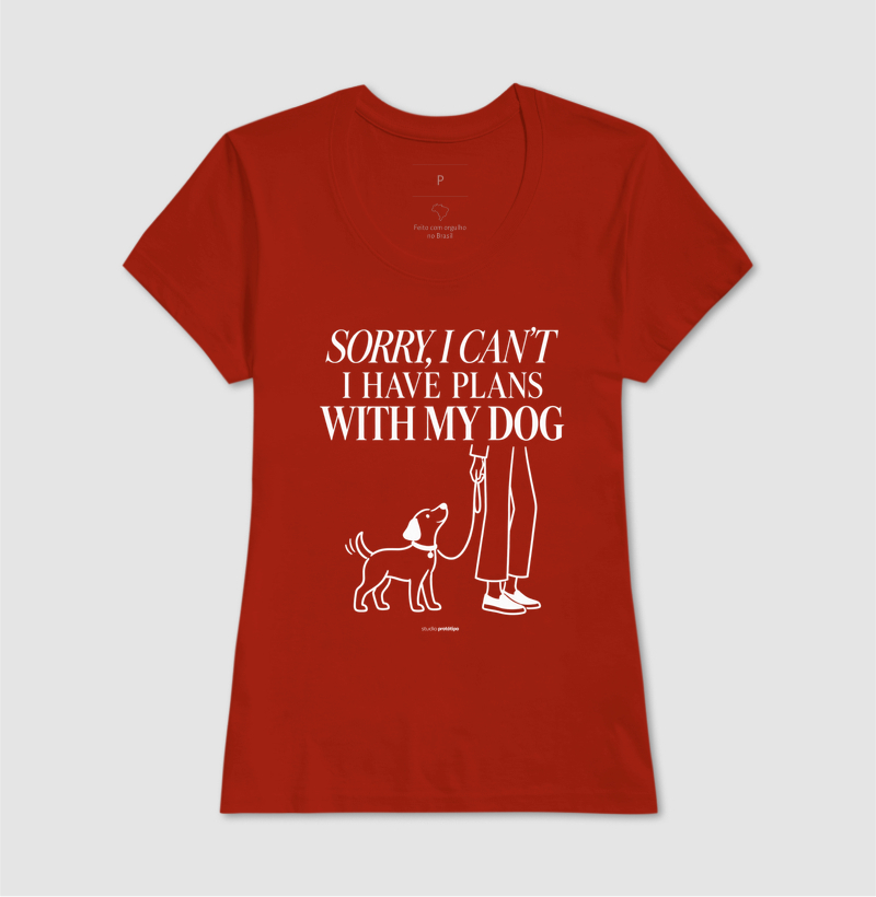 Camiseta Sorry I Can’t, I Have Plans With My Dog - Imagem 11