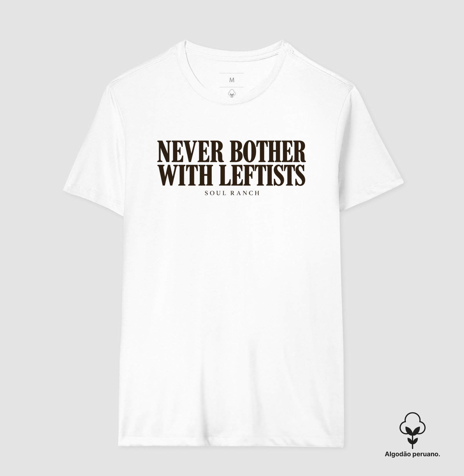 Camiseta em Algodão Peruano Never Bother with Leftists - Imagem 8