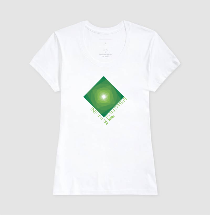 T-SHIRT "INFINITA FANTASIA" / VERDE - ESTAMPA MÉDIA