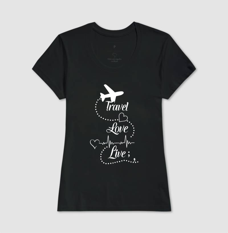 Camiseta Travel Love Live – Estampa de Viagem | Excursionista - Imagem 6