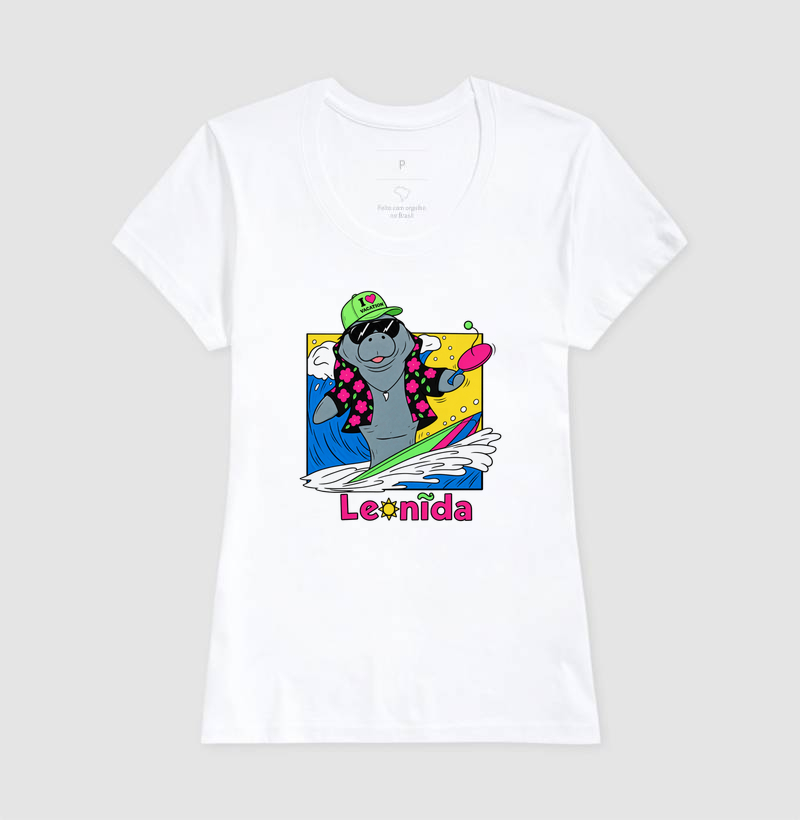 Camiseta GTA 6 Jason – Leonida Surf com Peixe Boi / Manatee - Imagem 5