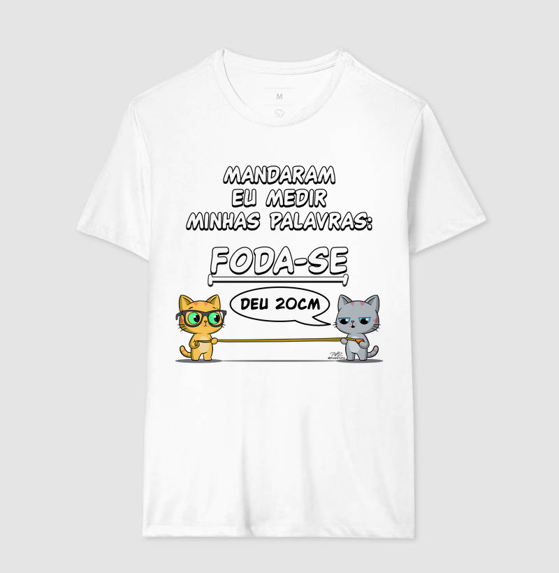 Camiseta Gato Sincero Medir Palavras - Imagem 4