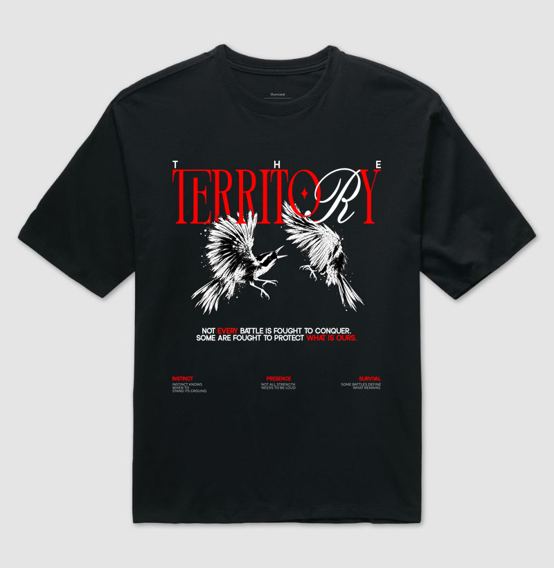 Camiseta Oversized The Territory Preta - Imagem 2