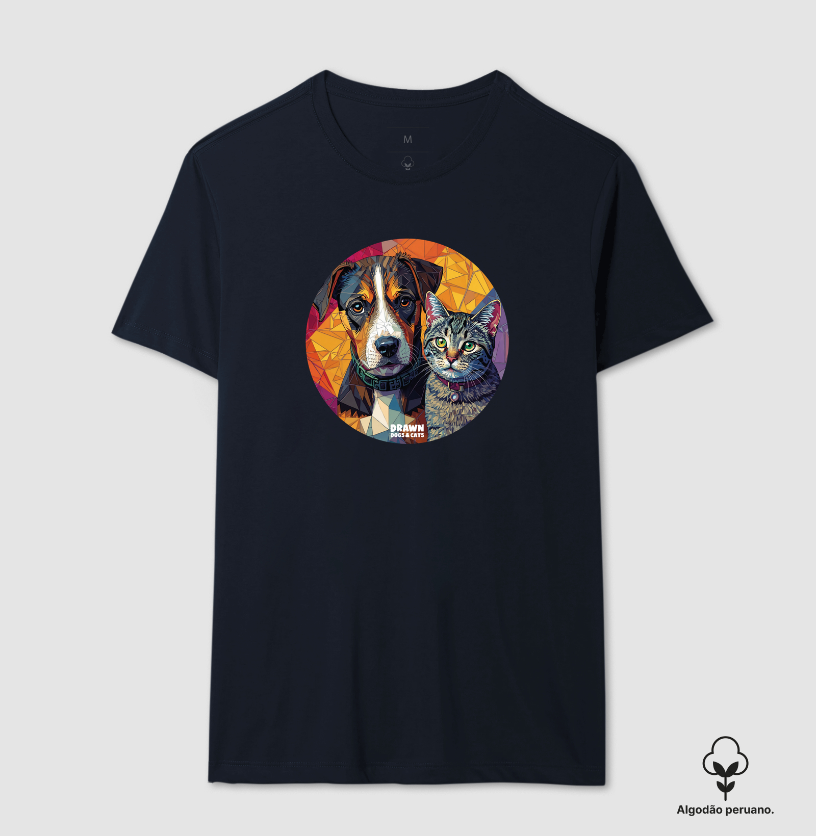 Cachorro e gato mosaico em círculo - Imagem 10