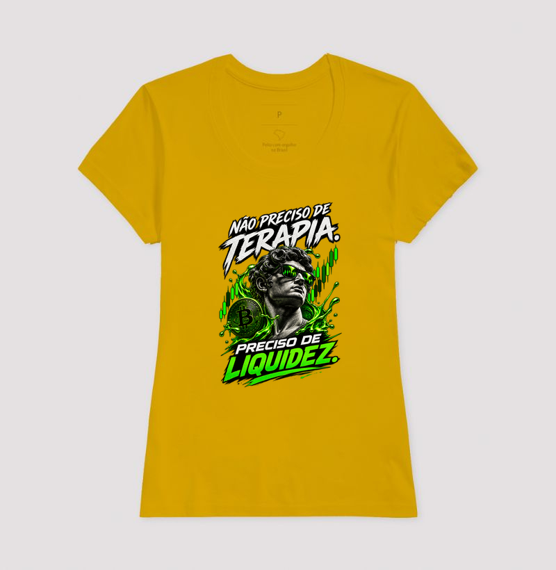 Camiseta Bitcoin Não Preciso de Terapia, Preciso de Liquidez - Imagem 17