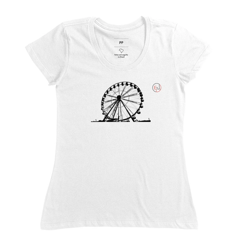 Camiseta Manga Curta Roda Gigante
