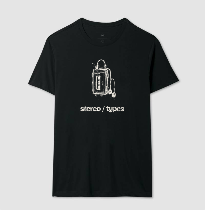 Toca-fitas Portátil · Carvão · Traço Claro · STEREO TYPES - Imagem 2