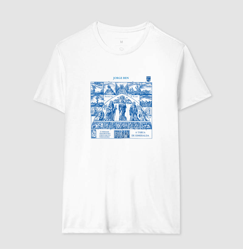 Camiseta Unissex de Algodão Jorge Ben Estampa Azul – A Tábua de Esmeralda - Imagem 3