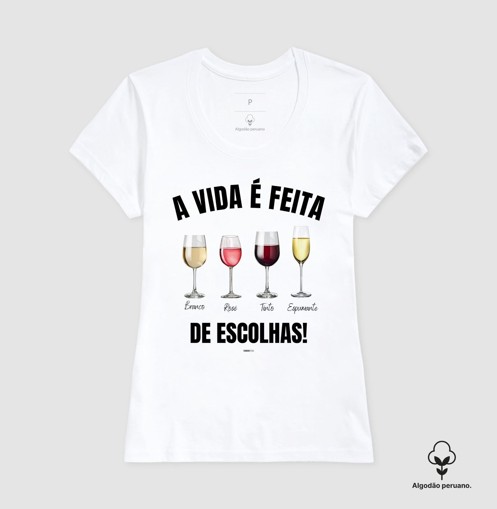 Camiseta Vinho - A Vida é feita de escolhas 2 - Imagem 6