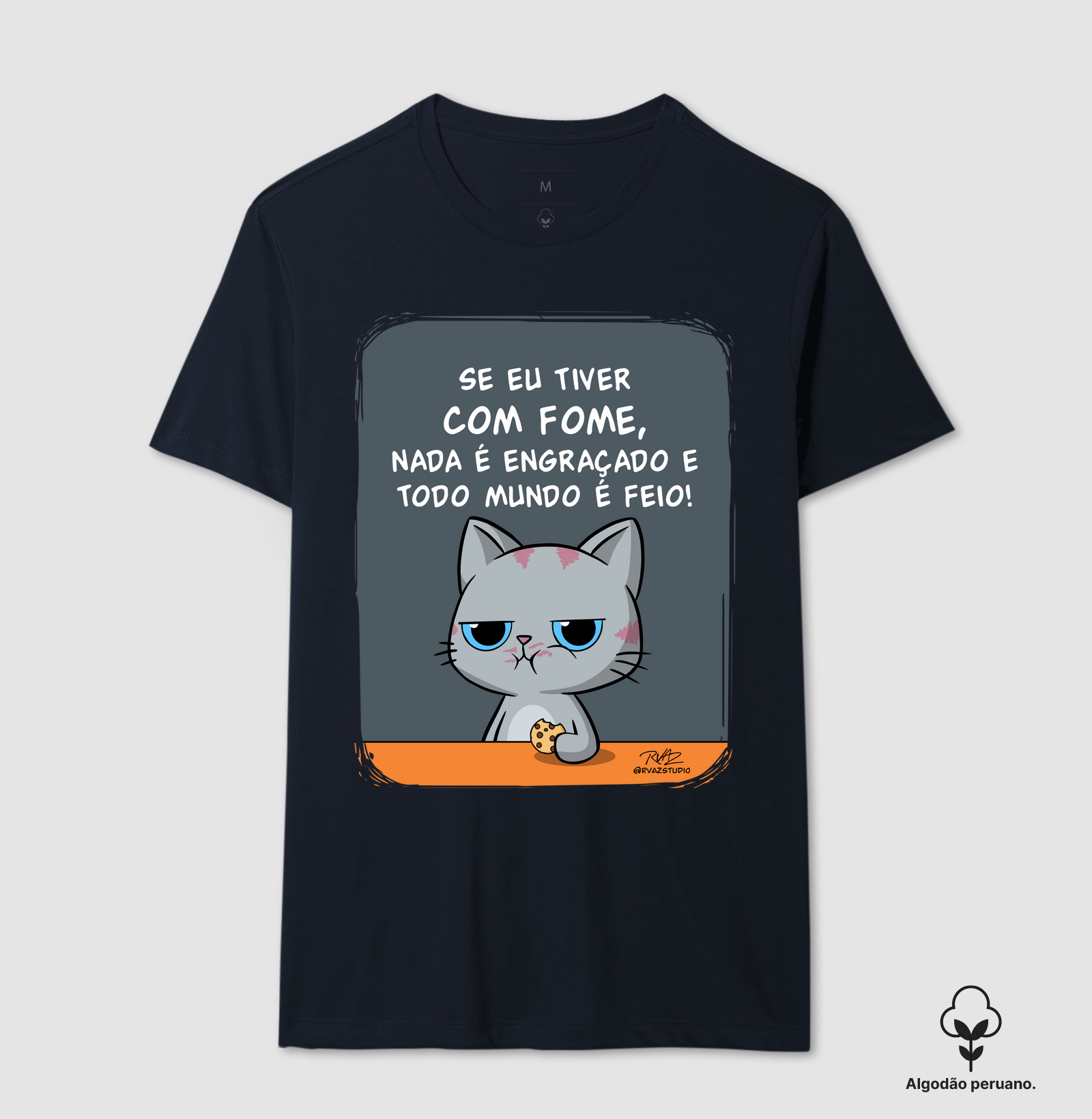 Camiseta Gato Sincero Fome - Imagem 3