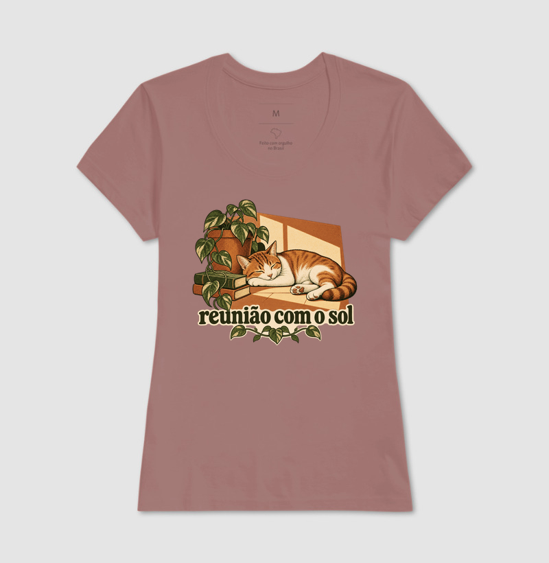 Camiseta Gato Sol "reunião com o sol" | Pelo & Pano - Imagem 17