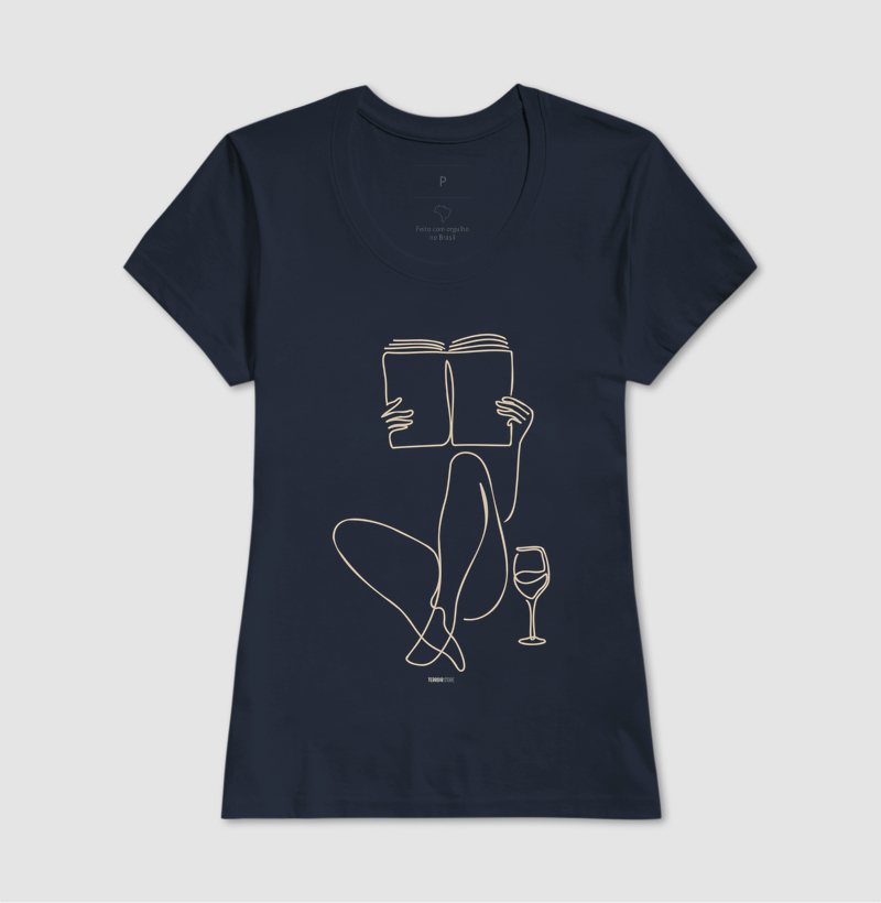 Camiseta Leitura e Vinho - Imagem 7