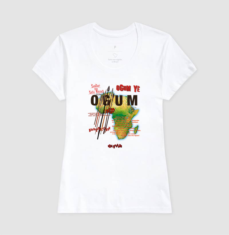 camiseta OGUM oração feminina - Imagem 2