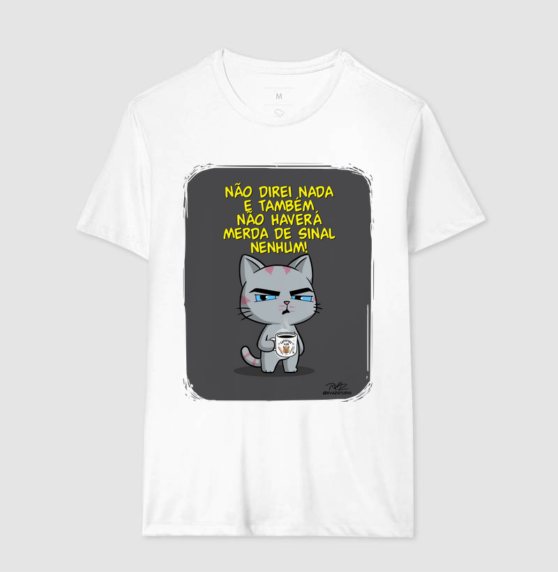 Camiseta Gato Sincero Sinal Nenhum - Imagem 4