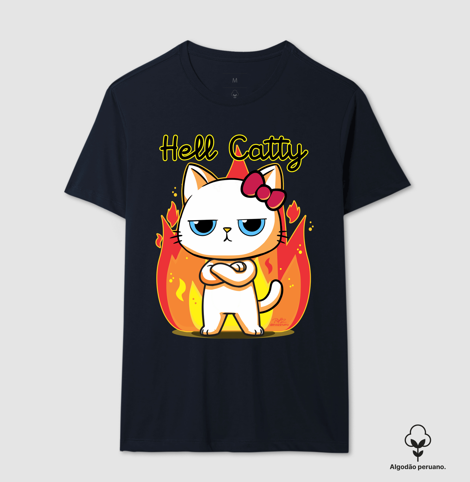 Camiseta Gato Sincero Hell Catty - Imagem 7
