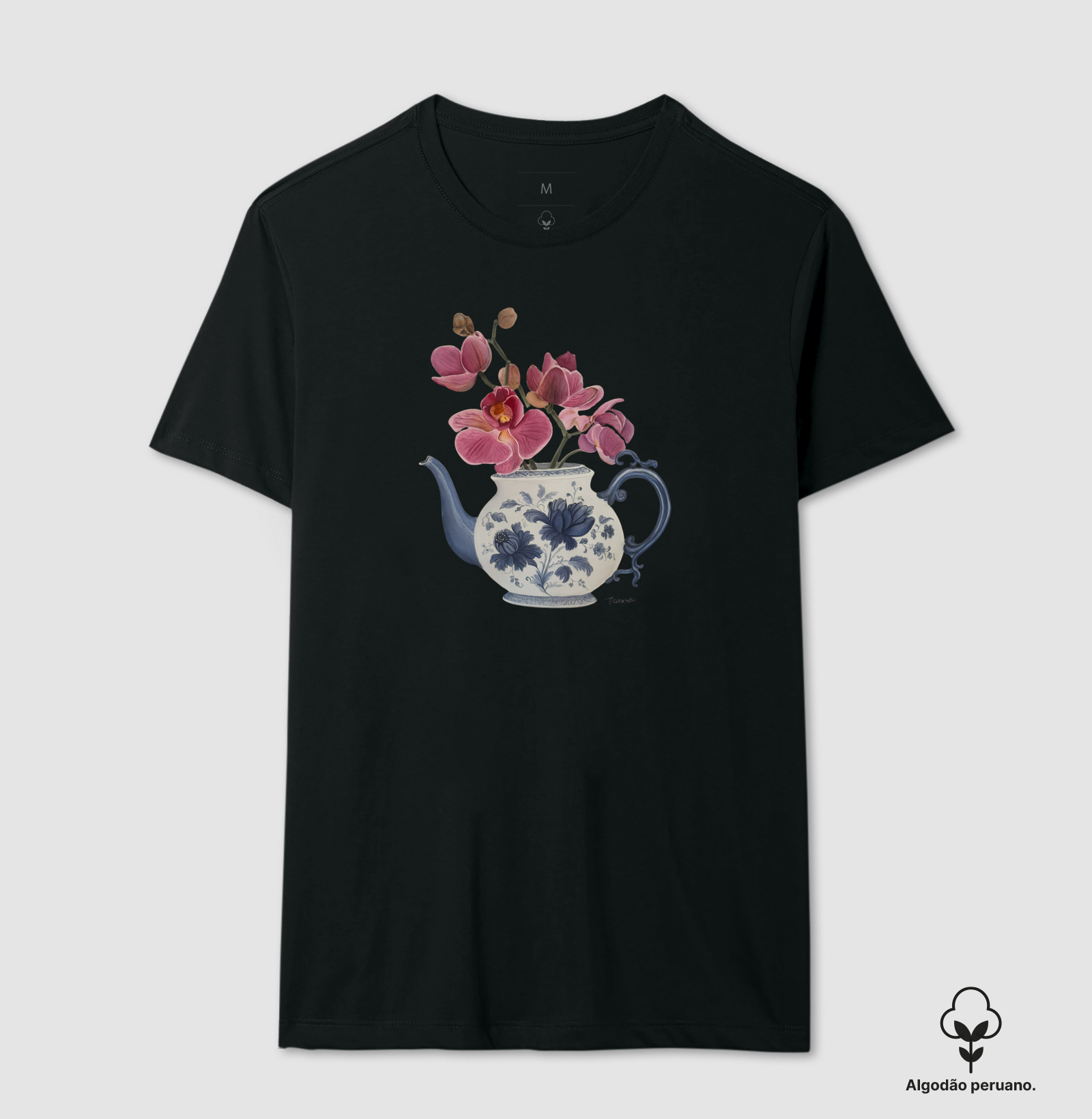 Camiseta Vaso Floral com Orquideas TAANA - Imagem 6