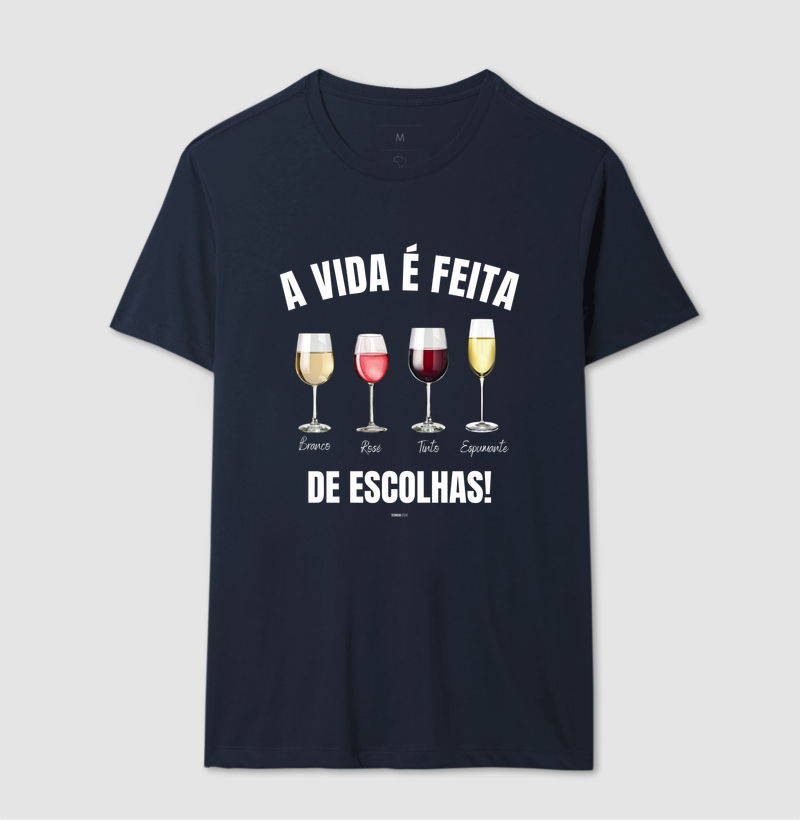 Camiseta Vinho - A Vida é feita de escolhas 2 - Imagem 6