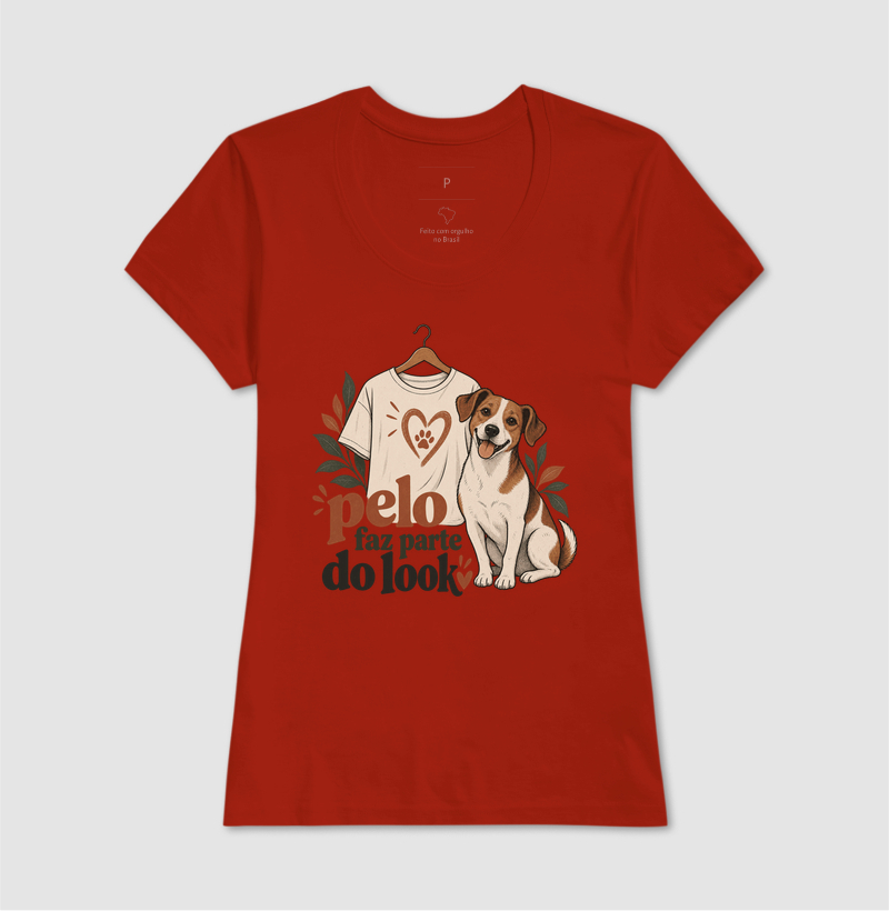 Camiseta Cachorro Humor "pelo faz parte do look" | Pelo & Pano - Imagem 11