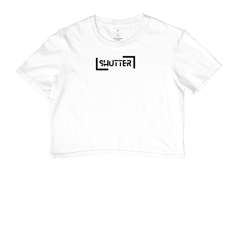 Camiseta feminina cropped, shutter - Imagem 3