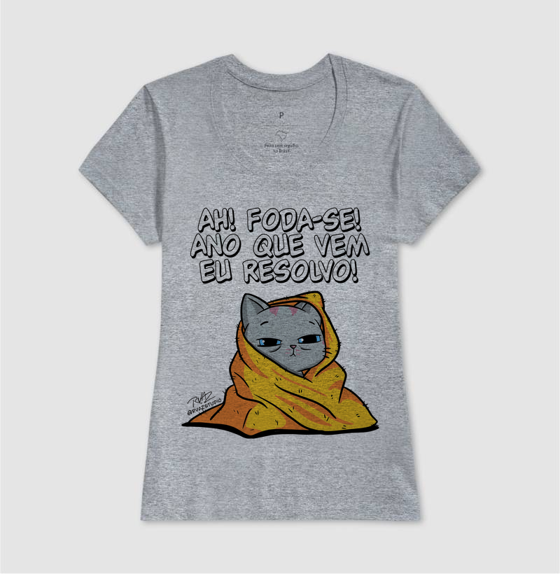 Camiseta Gato Sincero Ano que vem - Imagem 9
