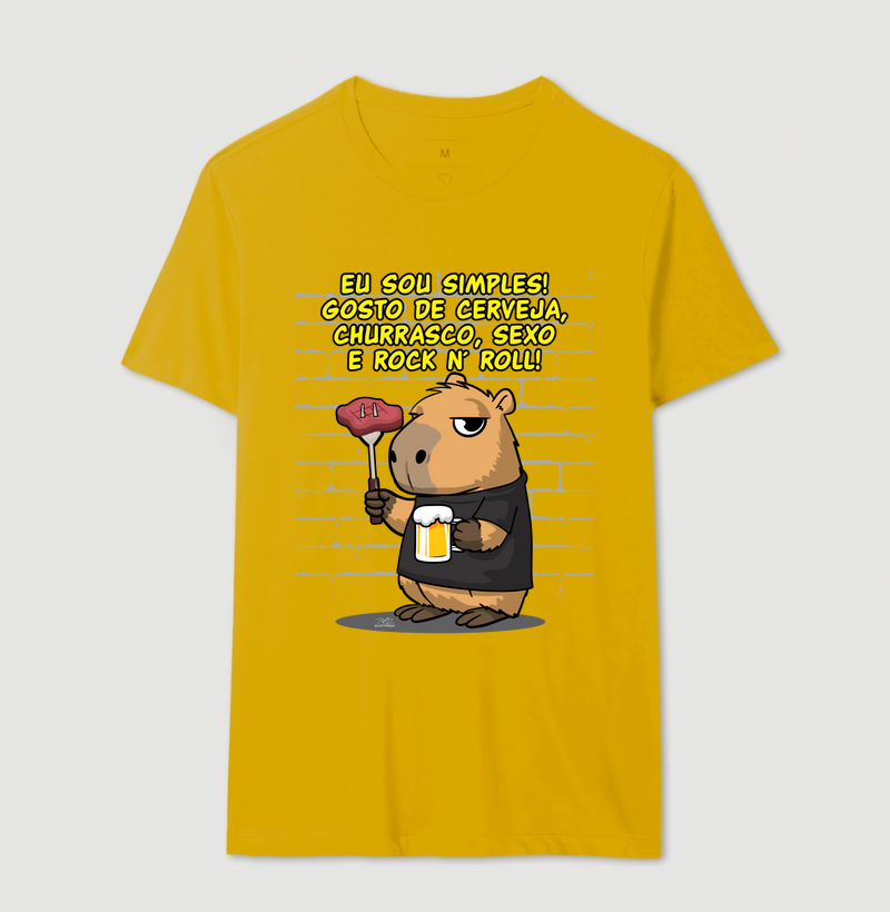 Camiseta Capivara rock simples - Imagem 14