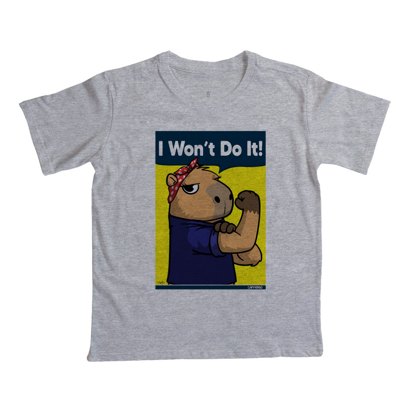 Camiseta Capivara I won’t do it! - Imagem 3