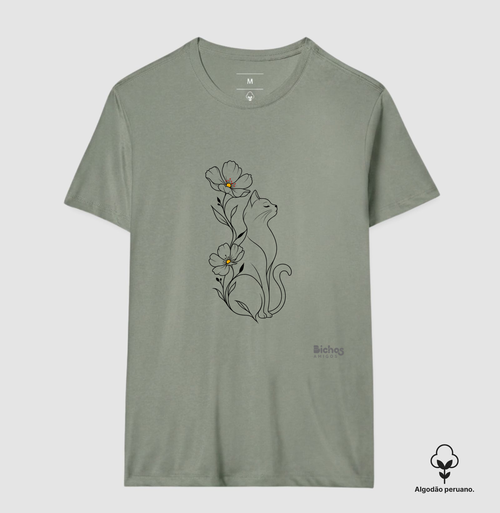Gato e sua flor - Imagem 3