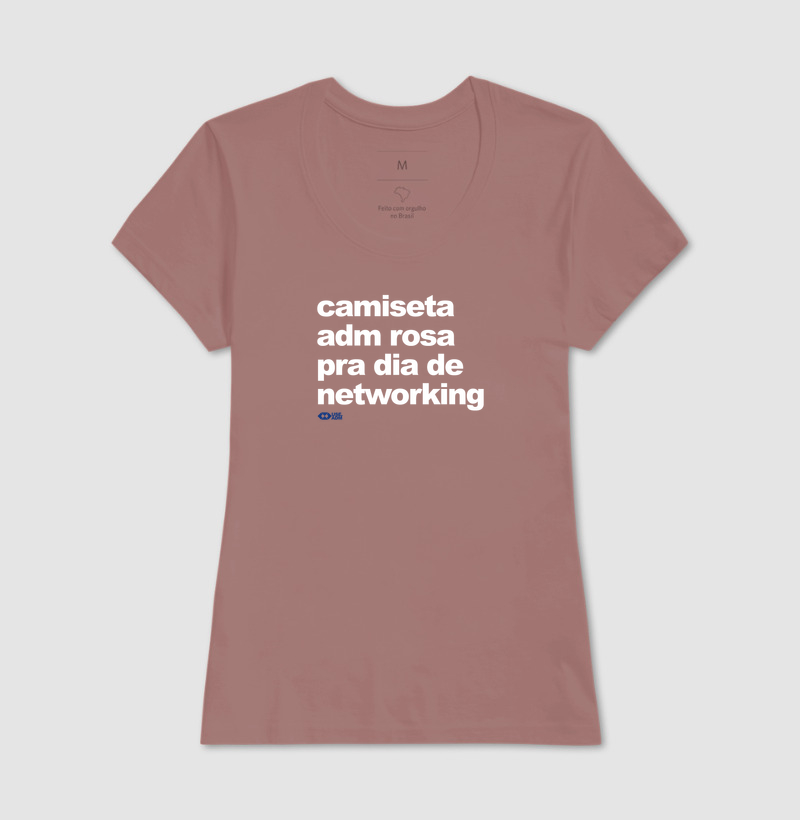 Camiseta rosa para dia de networking - Imagem 3